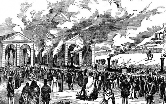 Inauguración de la línea Madrid-Aranjuez. 1851