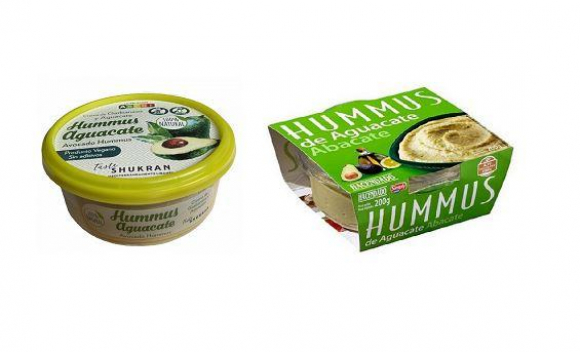 Hummus de aguacate de Shukra y de Mercadona