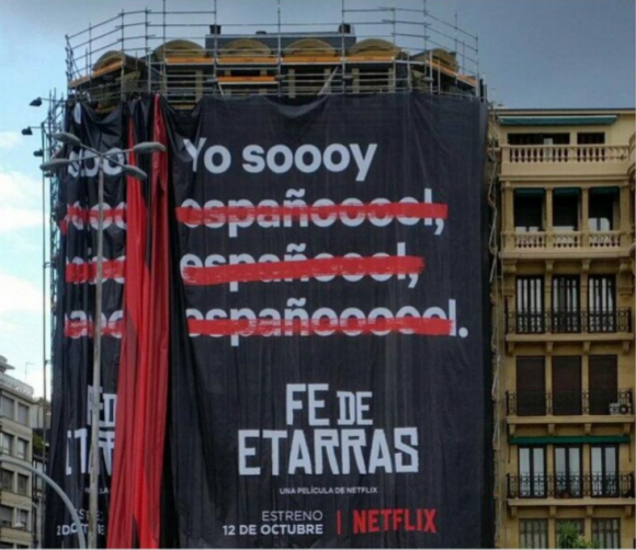 Netflix vuelve a crear polémica con el cartel promocional de 'Fe de etarras'