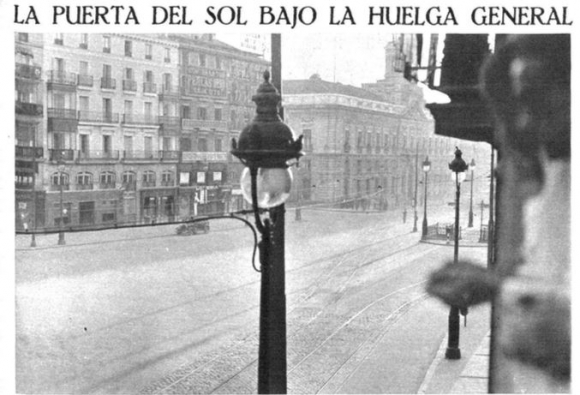 Huelga en la Puerta del Sol