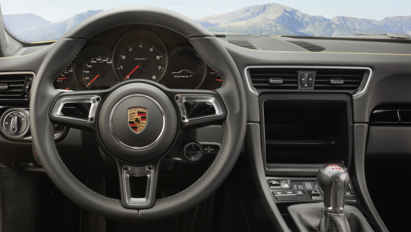 Fotografía del interior del Porsche 911 Carrera T