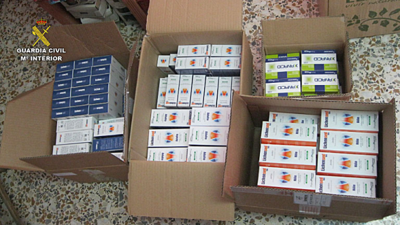 Operación de la Guardia Civil contra el tráfico ilícito de medicamentos