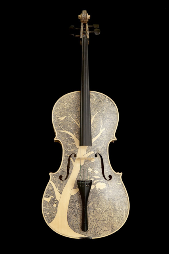 Fotografía del violín de Las Cuatro Estaciones de Vivaldi.