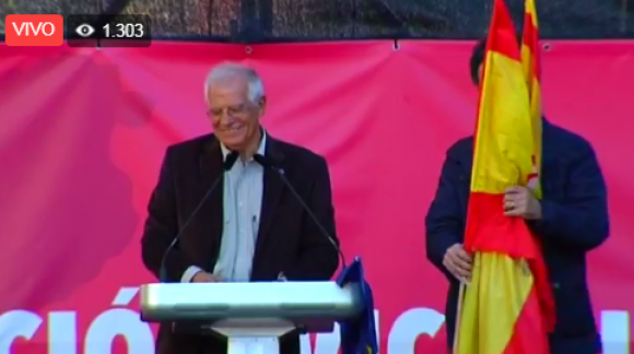 Borrell durante su discurso