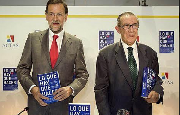 Juan Velarde con Rajoy