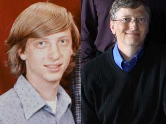Bill Gates, antes y después / MIcrosoft