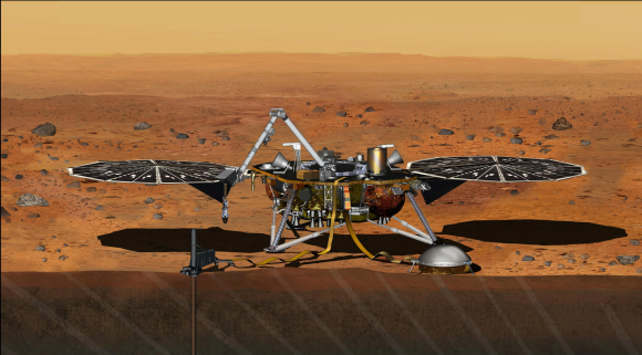 Boceto del proyecto In Sight en Marte / Nasa
