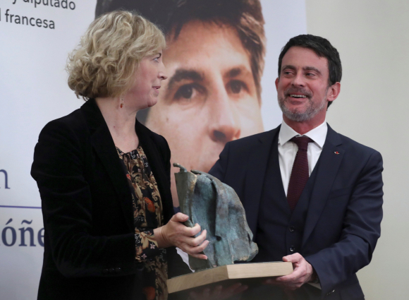 Valls recibe el premio Gregorio Ordóñez