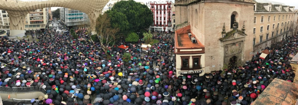 Imagen de la manifestación en Sevilla (EP)