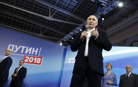 Vladimir Putin tras conocer los resultados electorales