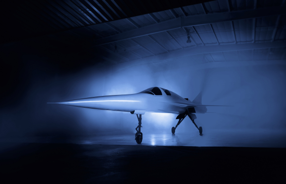 Fotografía del XB-1 o 'Baby Boom' de Boom Supersonic.