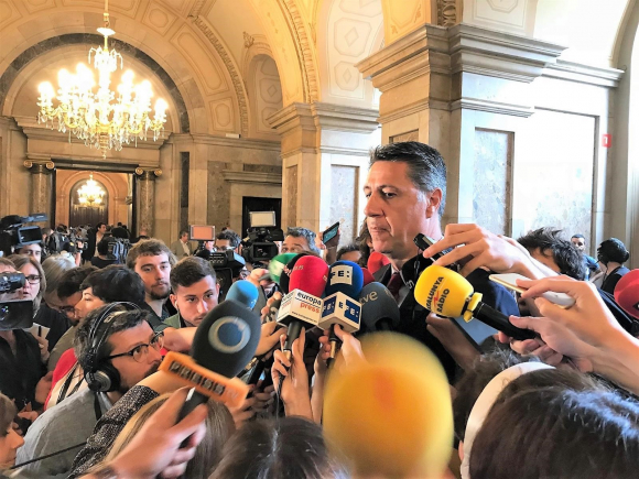 Xavier García Albiol tras el discurso de Torra (Foto: Europa Press)