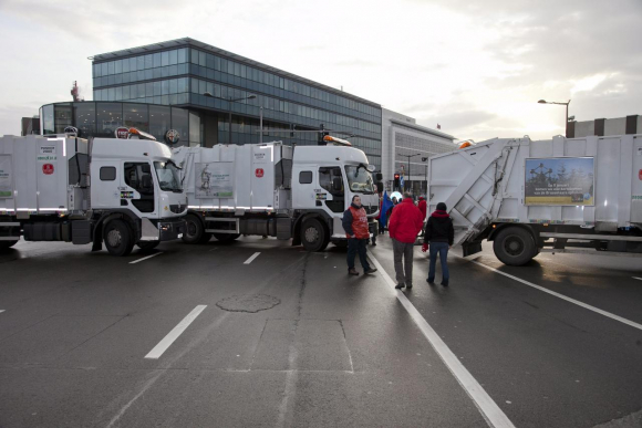 La huelga general paraliza prácticamente el transporte público en Bélgica