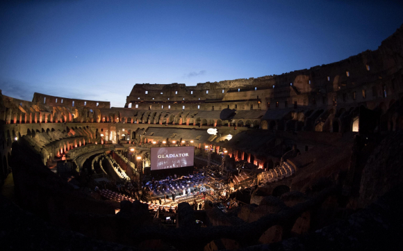 Presentación de la película "Gladiador" acompañada por la Orquesta Sinfónica.