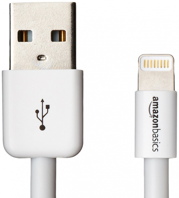 AmazonBasics - Cable de conexión (certificación Apple, Lightning a USB, 0.9 m).
