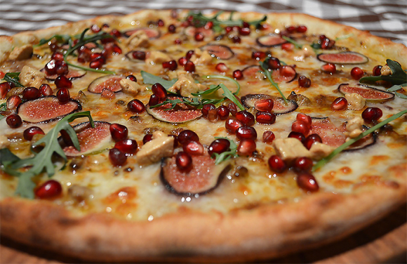 Una de las pizzas que puedes degustar en Marquinetti.