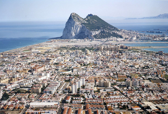 Imagen aérea de Gibraltar