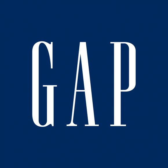 Fotografía del logotipo de Gap en la actualidad.