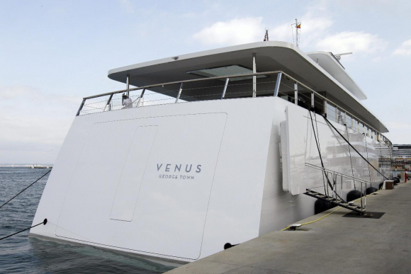 Atraca en Palma el superyate "Venus" diseñado por Steve Jobs