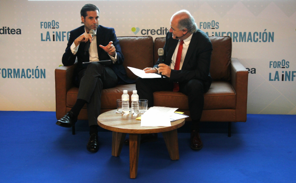 Jorge Bardón y Fernando Pastor durante el debate.