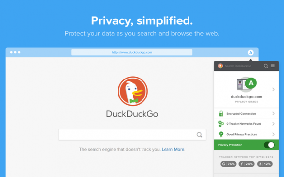 El último proyecto de DuckDuckGo es una app que bloquea los rastreadores.
