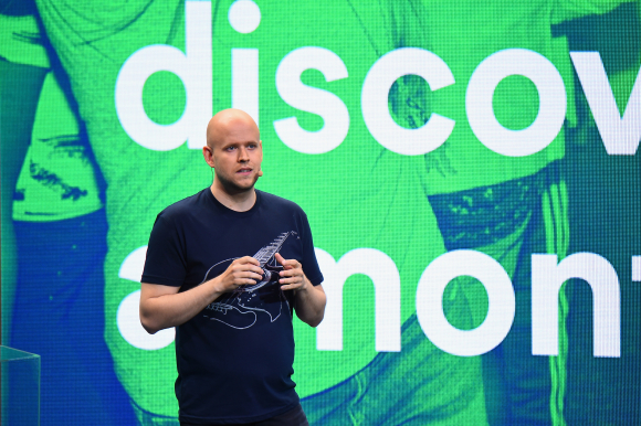 Daniel Ek, CEO de Spotify durante una rueda de prensa / Spotify