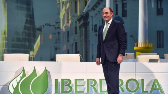 El presidente de Iberdrola, Ignacio Sánchez Galán, en la junta de la eléctrica.