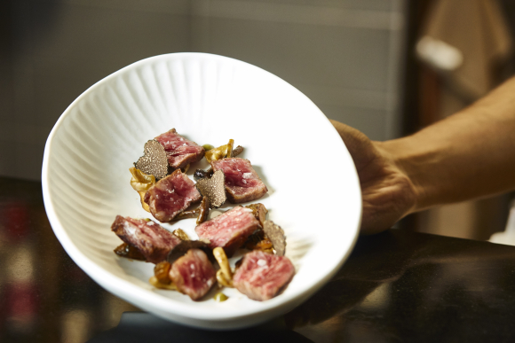 Carne de Kobe con setas / Patricia Garcinuño