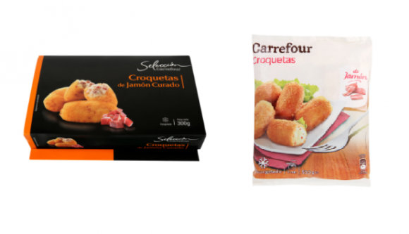 Variedades de croquetas de Carrefour