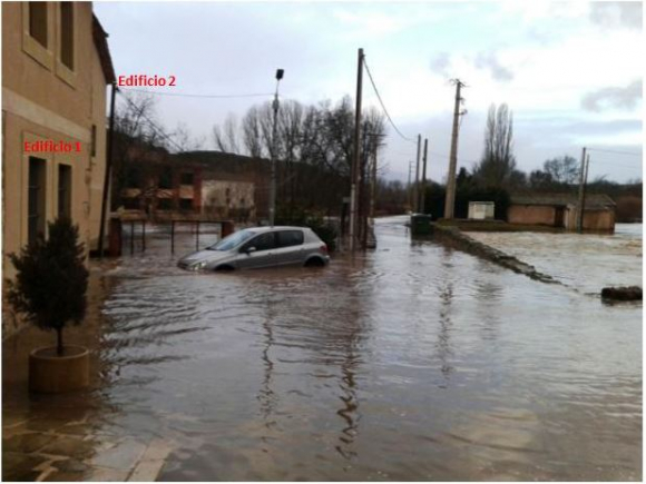 Inundaciones en 2017 en La Velilla de Pedraza.