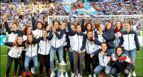 El equipo femenino de la Real Sociedad.