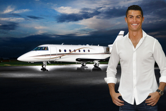Fotografía avión Cristiano Ronaldo