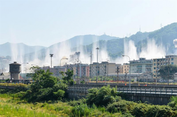 Demolición del puente de Morandi, en Génova