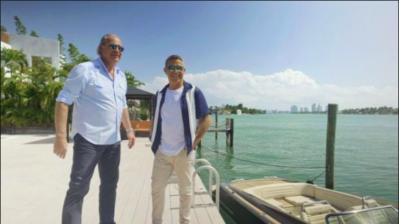Bertín Osborne y Alejandro Sanz en Miami.