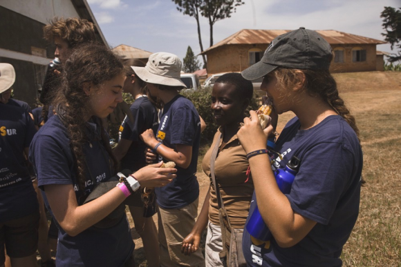 María Cabello durante su experiencia en Uganda en España Rumbo al Sur 2018.