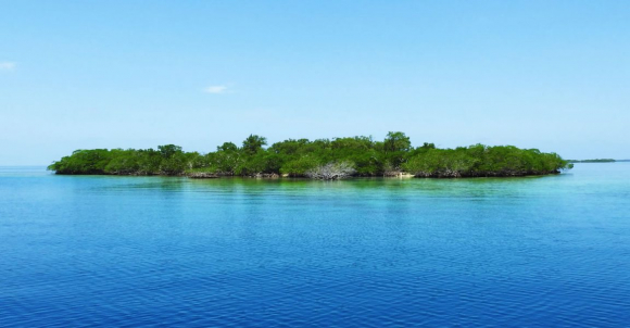 Fotografía de la isla de Belice puesta a la venta por 313.000 euros.