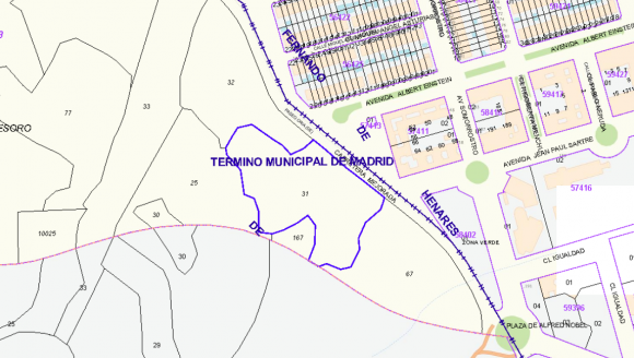 La parcela a subasta en el futuro desarrollo de Los Cerros, Madrid