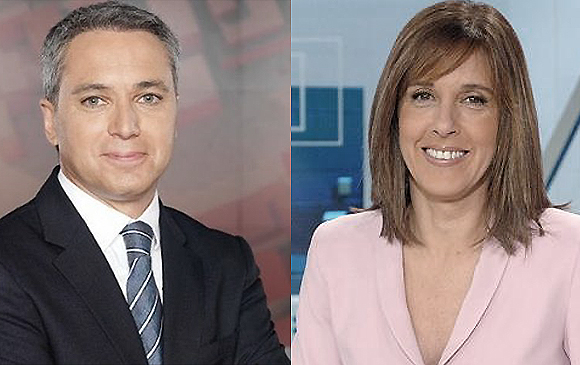 Vicente Vallés y Ana Blanco, presentadores del debate 10-N
