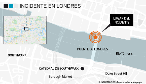Localizador ataque terrorista Londres