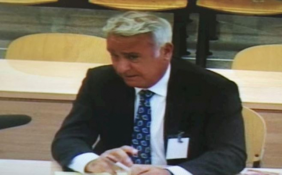 Jorge Pérez Ramírez durante su declaración en el caso Bankia