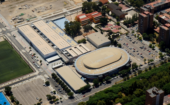 Foto aérea de la construcción de L'Alquería