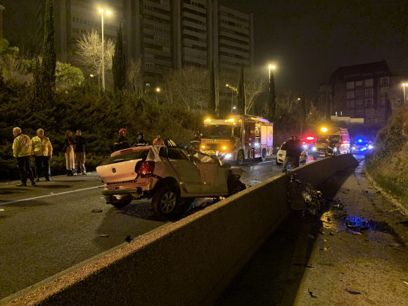Accidente M30. Emergencias Madrid