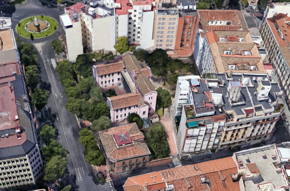 Vista aérea del Instituto Homeopático de Madrid
