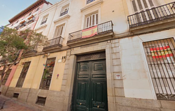 Palacete madrileño donde vive Esperanza Aguirre y su esposo, en Madrid.