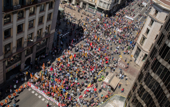 Manifestación Primero de Mayo de 2019 en Barcelona / EFE