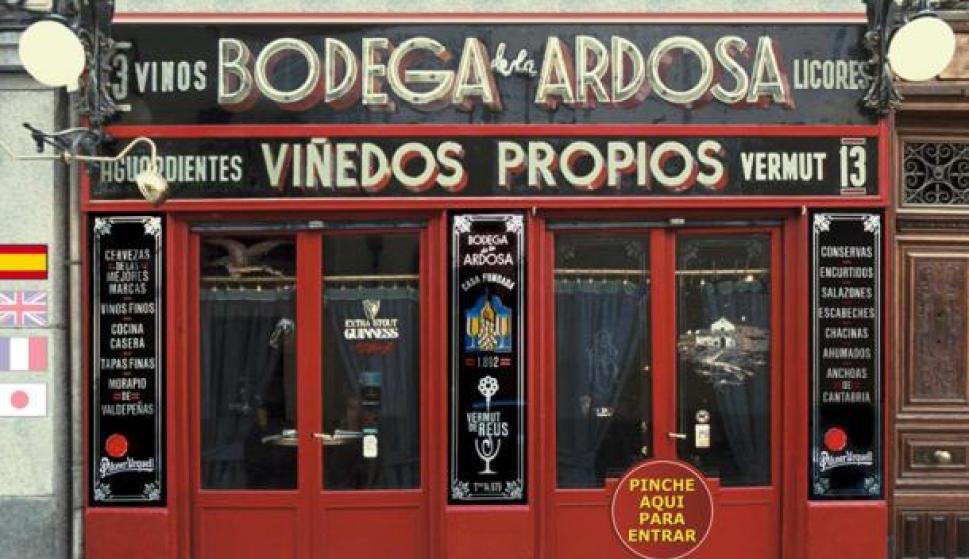 Bodega la Ardosa en Madrid.