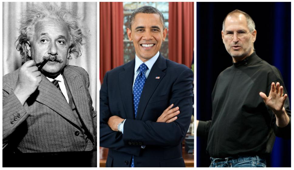 Einstein, Obama y Jobs sono conocidos por no cambiar nunca de vestimenta / Wikicommons