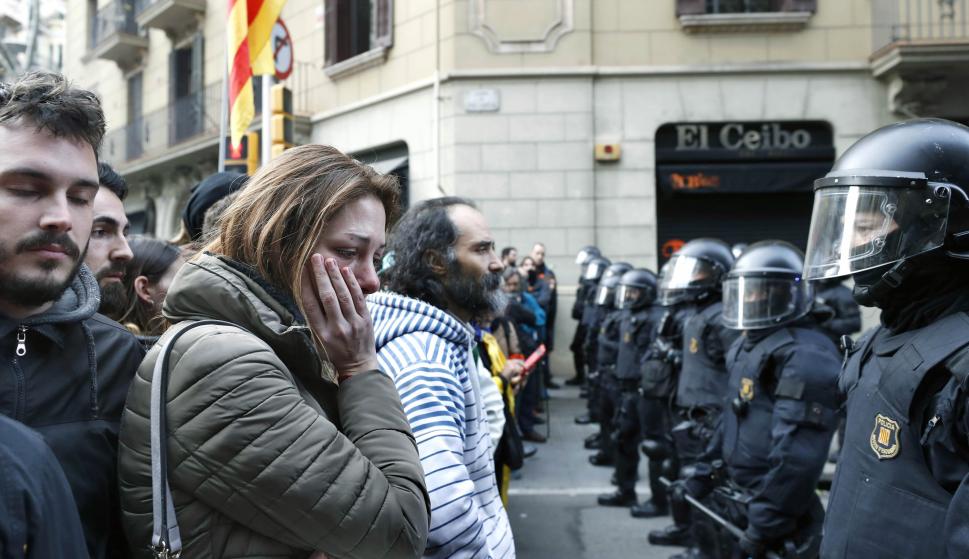 Manifestaciones contra la detención de Puigdemont
