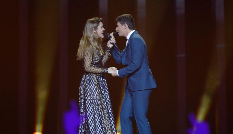 Amaia y Alfred cautivan en su segundo ensayo (Foto: @eurovision_tve)