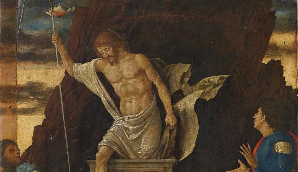 Fragmento del cuadro reatribuido a Mantegna / Accademia Carrara Bergamo